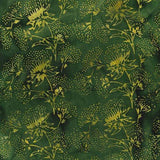 Batik Cotton Floral Herb-Green Grass