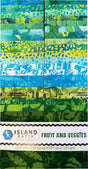 Batik Cotton Strip Pack Fruits and Veggies-SP 2.5" Island Batik