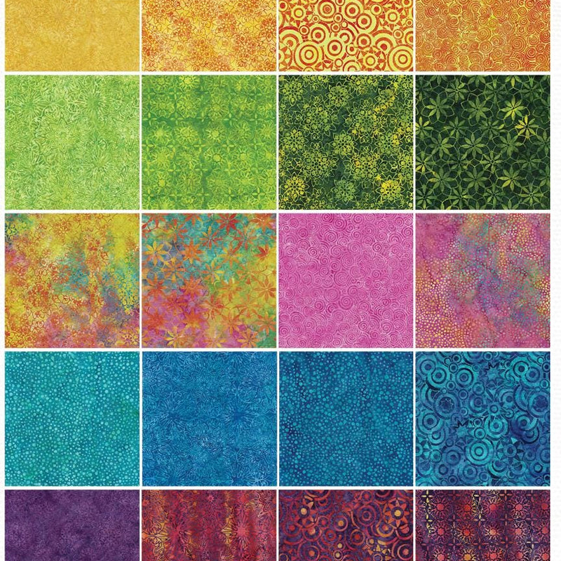 Batik Cotton Jelly Roll Prisms-SP 2.5" Strips Pack