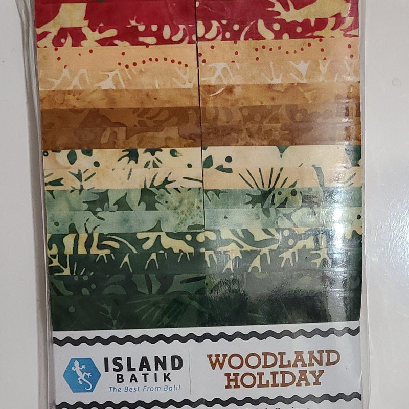Batik Cotton Woodland Holiday-SP 2.5" Strip Pack