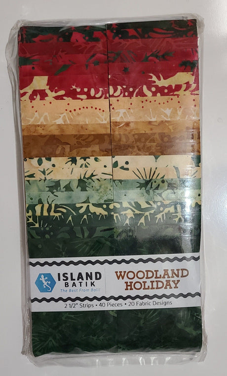 Batik Cotton Woodland Holiday-SP 2.5" Strip Pack