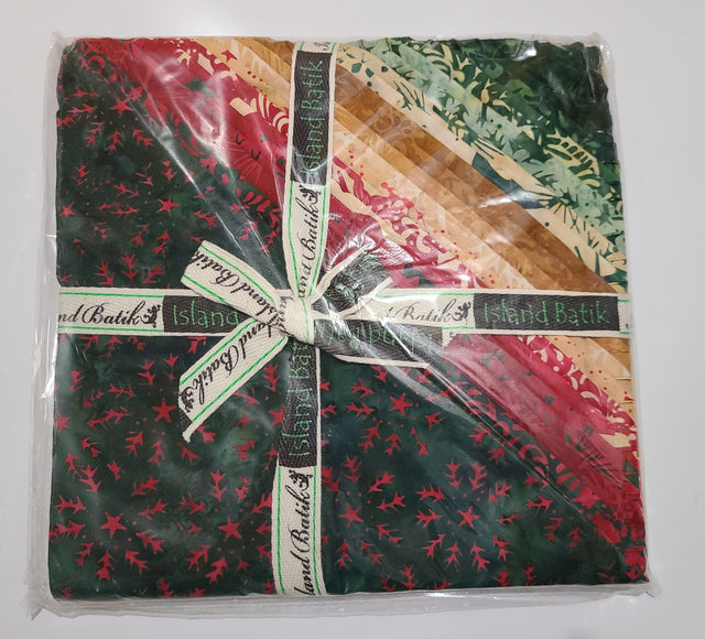 Layer Cake Island Batik Woodland Holiday Christmas Batik