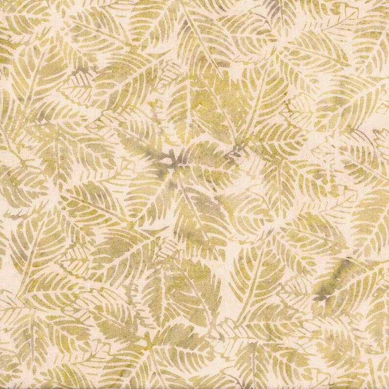 Batik Cotton Blue Ridge Mountain Yellow Pine Needles Island Batik