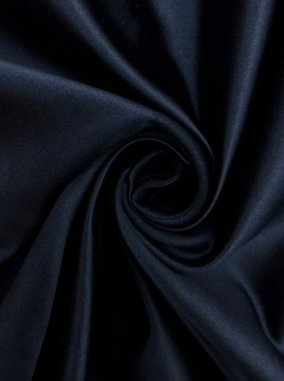 Navy Duchesse Satin