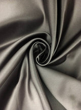 Dark Grey Duchesse Satin