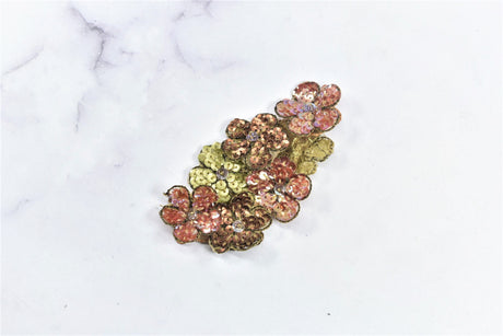 Beaded Floral Applique
