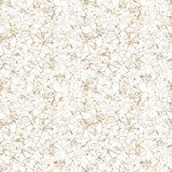 Cotton Print Ivory Mosaic Blooms Blender Fabric 44/45