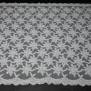1 yarda de tela de encaje re-bordada con cordón diseño soberbio textura lujosa 52/54" de ancho
