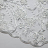 1 Yard Exquisite Embroidered Tulle Lace with Applique and 3D Design Fabric 52" Wide