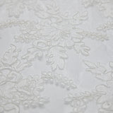 1 Yard Re-Embroidery Lace Fabric Cord Superb Design Luxurious Texture 52/54" Wide