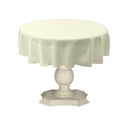 Tablecloth Dull Bridal Satin Fabric - Solid Color, 58" Round (1 Piece)