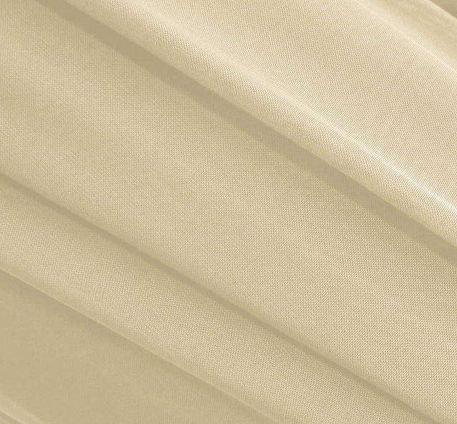 Ivory Stretch Mesh Fabric