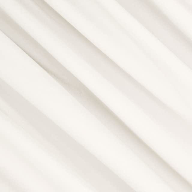 Polyester Spandex Knit Fabric Ivory DTY Double Brushed
