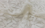 Floral Lace Ivory Cotton Nylon