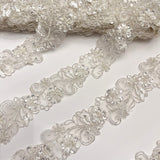 Beaded Corded Lace Trim