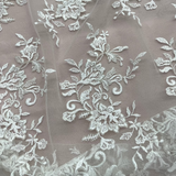 Corded Floral Lace Fabric 53" Wide