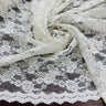 Embroidered Corded Bridal Lace Ivory