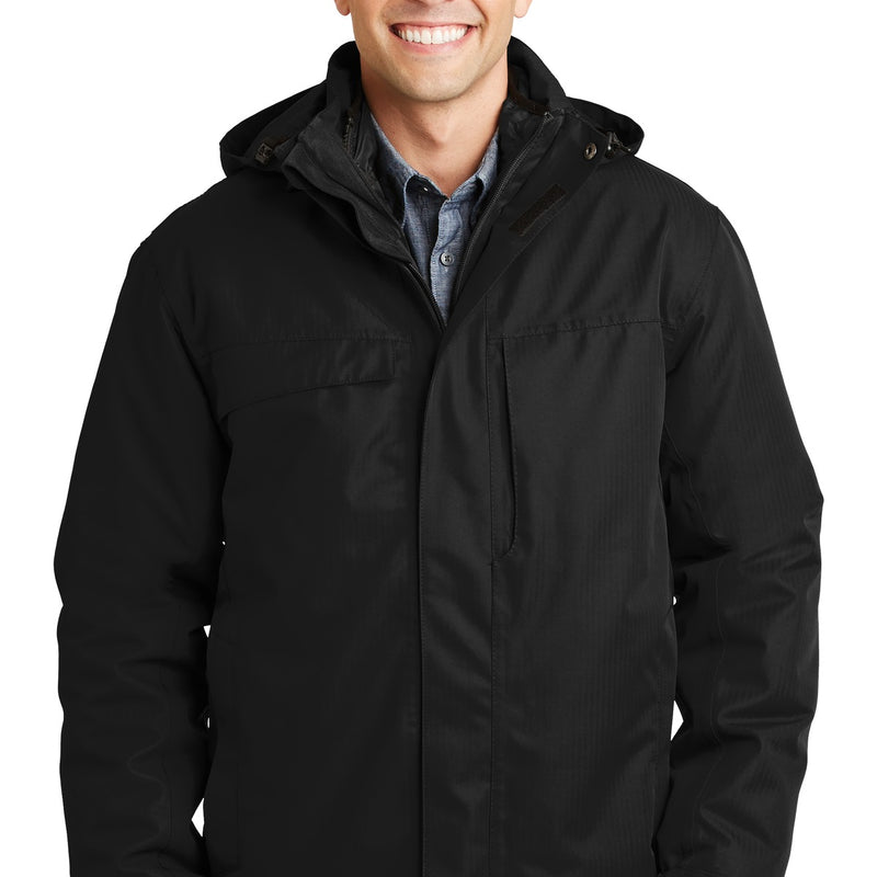 Port Authority® Herringbone 3-in-1 Parka