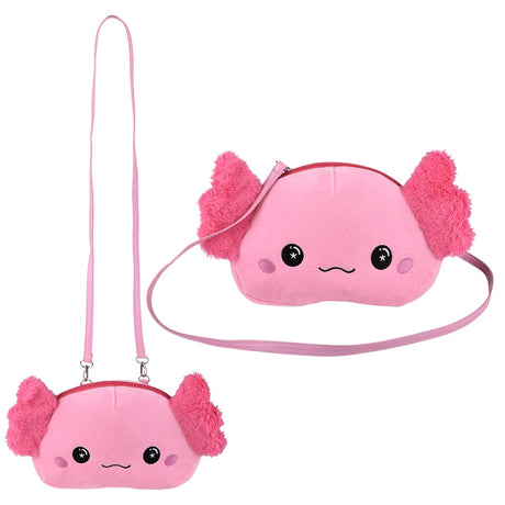 Axolotl Plush Crossbody Bag