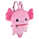 Axolotl Plush Mini Backpack 11.5"x14"