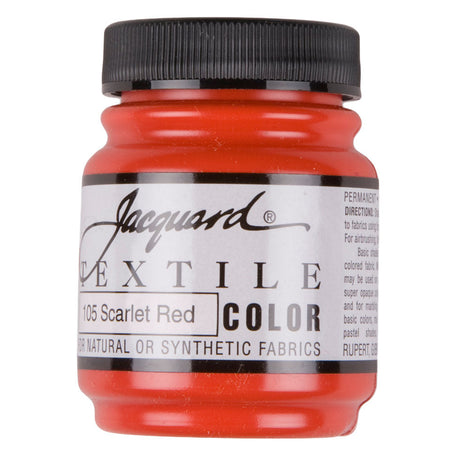 Jacquard Textile Color Fabric Paint - 105 Scarlet Red