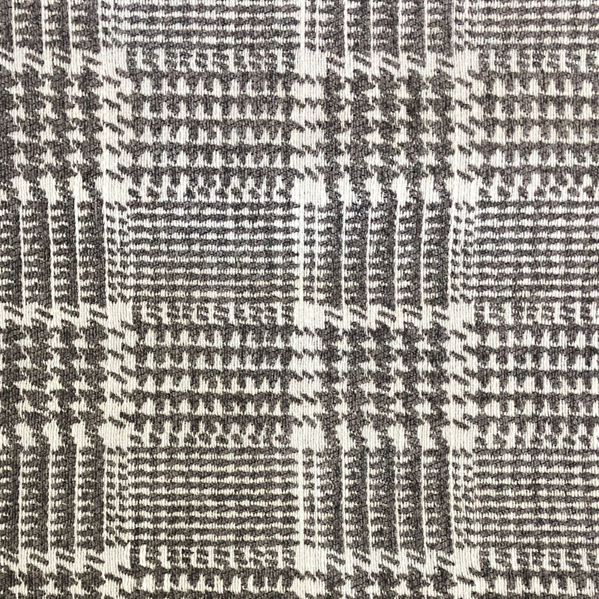 Jace Houndstooth Square Chenille Fabric - Two Toned Houndstooth, 57" Width (1 Yard)