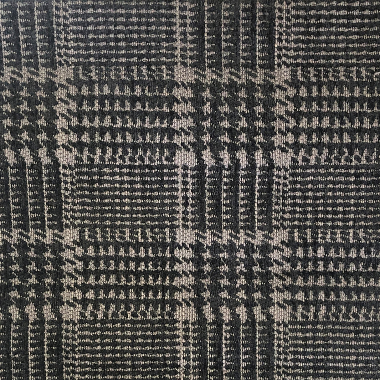 Jace Houndstooth Square Chenille Fabric - Two Toned Houndstooth, 57" Width (1 Yard)