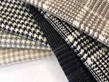 Jace Houndstooth Square Chenille Fabric - Two Toned Houndstooth, 57" Width (1 Yard)