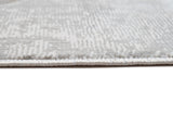 Jade 41 Brown Cream Polyester Viscose Fabric - Brown/Cream, Machine Loom, Made In Turkey, 7' 8" X 10' 5" (1 Piece)