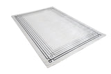 Jade 42 Polyester Shiny Viscose Area Rug - Ivory, D.Grey/Cream, 9' 8" X 13' (1 Unit)