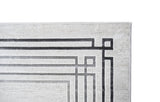 Jade 42 Polyester Shiny Viscose Area Rug - Ivory, D.Grey/Cream, 9' 8" X 13' (1 Unit)