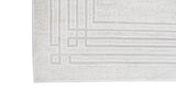Jade 42 Polyester Shiny Viscose Area Rug - Ivory, D.Grey/Cream, 9' 8" X 13' (1 Unit)