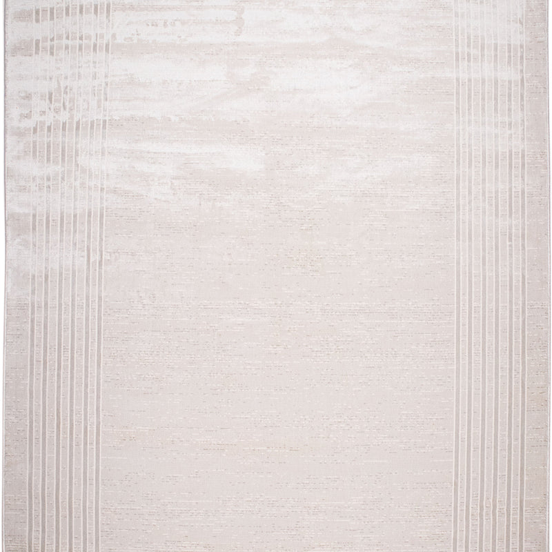 Jade 42 Polyester Shiny Viscose Area Rug - Ivory, D.Grey/Cream, 9' 8" X 13' (1 Unit)