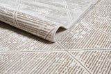 Jade 44 Beige Area Rug - Beige, 100% Polyester/Shiny Viscose, 7' 8" X 10' 5" (1 Piece)