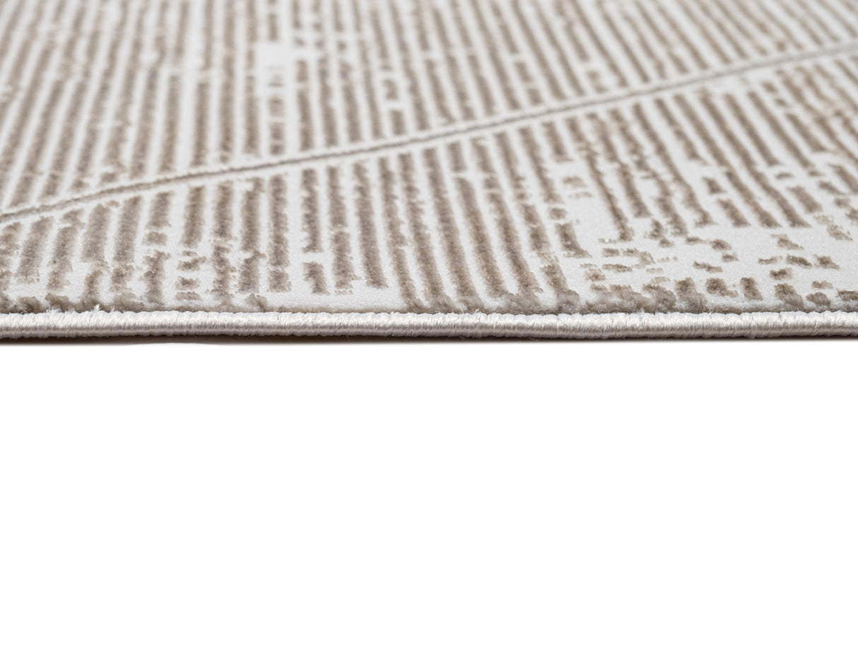 Jade 44 Beige Area Rug - Beige, 100% Polyester/Shiny Viscose, 7' 8" X 10' 5" (1 Piece)