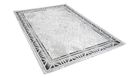 Jade 45 Area Rug - Dark Grey/Cream, 9' 8" X 13' (1 Piece)