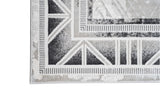 Jade 45 Area Rug - Dark Grey/Cream, 9' 8" X 13' (1 Piece)