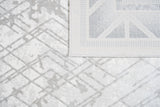 Jade 45 Area Rug - Dark Grey/Cream, 9' 8" X 13' (1 Piece)