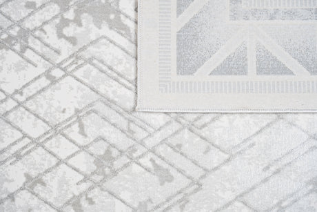 Jade 45 Area Rug - Dark Grey/Cream, 9' 8" X 13' (1 Piece)