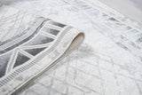 Jade 45 Area Rug - Dark Grey/Cream, 9' 8" X 13' (1 Piece)