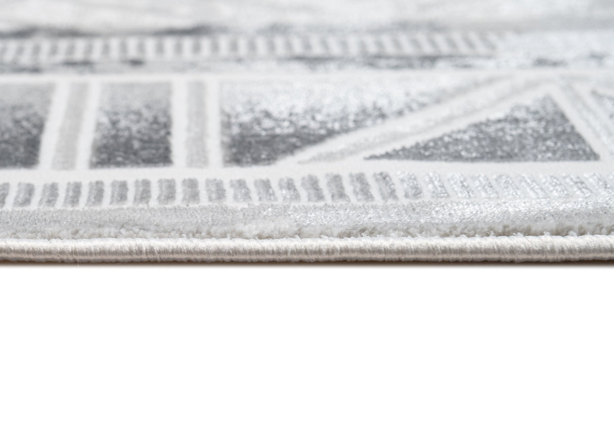 Jade 45 Area Rug - Dark Grey/Cream, 9' 8" X 13' (1 Piece)