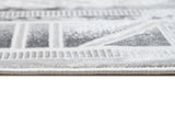 Jade 45 Area Rug - Dark Grey/Cream, 9' 8" X 13' (1 Piece)