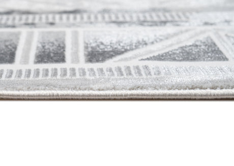 Jade 45 Area Rug - Dark Grey/Cream, 9' 8" X 13' (1 Piece)