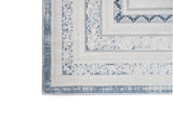 Jade 48 Blue Polyester Viscose Area Rug - Blue, Machine Loom, 7' 8" X 10' 5" (1 Rug)