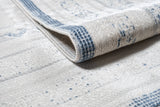 Jade 48 Blue Polyester Viscose Area Rug - Blue, Machine Loom, 7' 8" X 10' 5" (1 Rug)