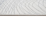 Jade 49 Blue/Cream Polyester Viscose Area Rug - Blue/Cream, 9' 8" X 13' (1 Piece)