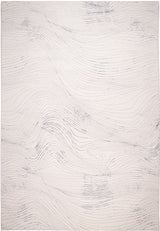 Jade 49 Blue/Cream Polyester Viscose Area Rug - Blue/Cream, 9' 8" X 13' (1 Piece)