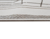 Jade 51 Polyester Viscose Area Rug - Brown/Cream, Machine Loom, Made In Turkey, 9' 8" X 13' (1 Rug)