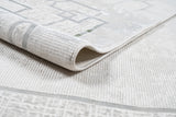 Jade 52 Polyester Shiny Viscose Area Rug - Green/Cream, Machine Loom, Made In Turkey (9' 8" X 13')