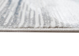Jade 53 Blue/Cream Polyester Viscose Area Rug - Blue/Cream, Machine Loom, Made In Turkey (1 Piece)